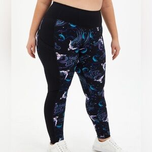 Disney Torrid Ursula Active Leggings- Plus Size 1X